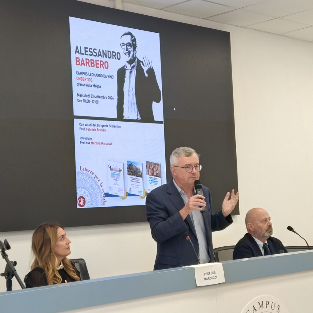 Il Prof. Barbero ospite del Campus Da Vinci